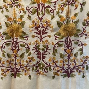 New, never used, Embroidered woman’s shawl wrap. 78” x 28”